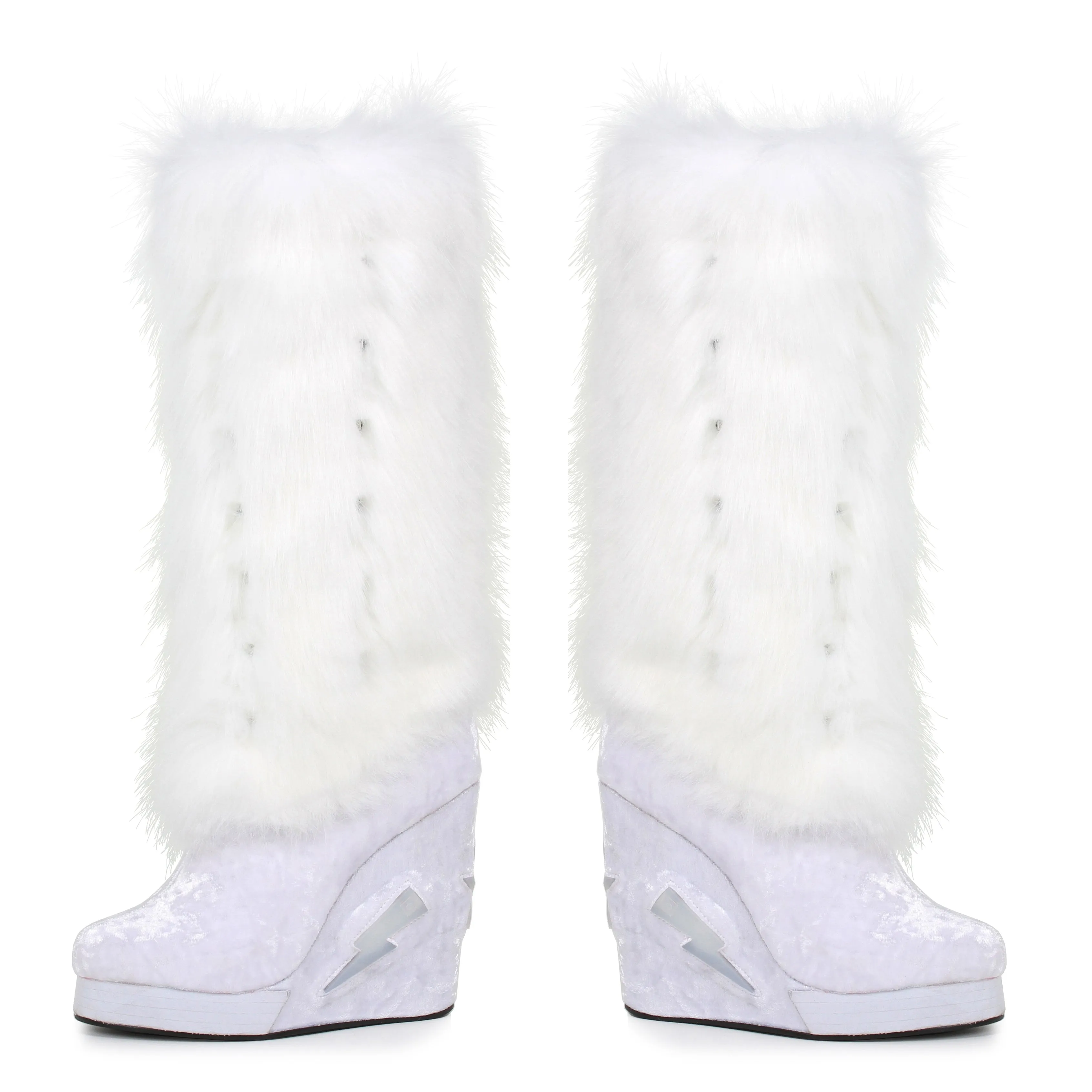 455-HAPPY 4" Inch Light Up Platform And Fur