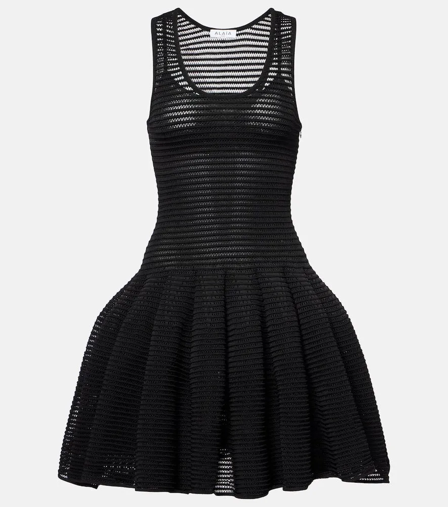 Alaia Crinoline knitted minidress