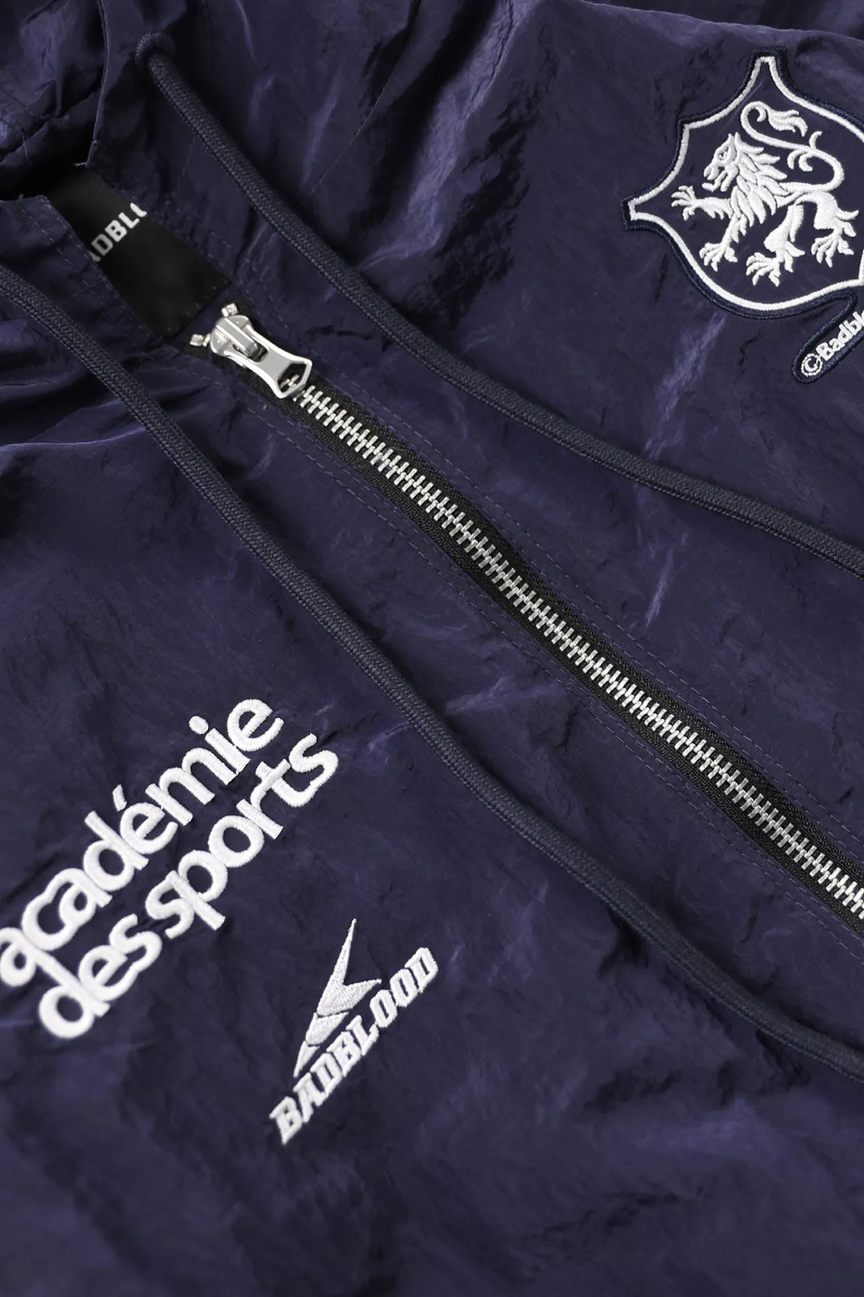 Badblood ADS Vintage Hooded Track Jacket Navy