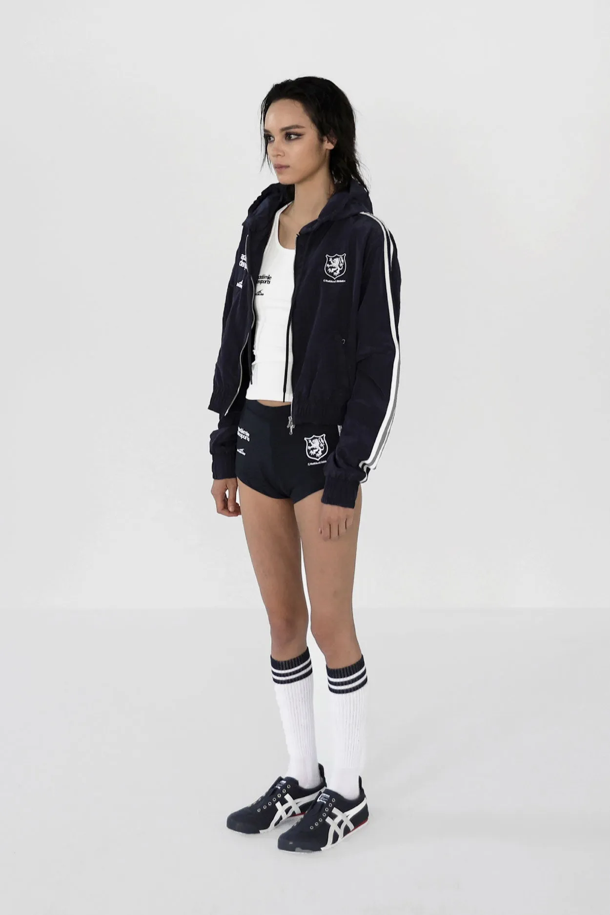 Badblood ADS Vintage Hooded Track Jacket Navy
