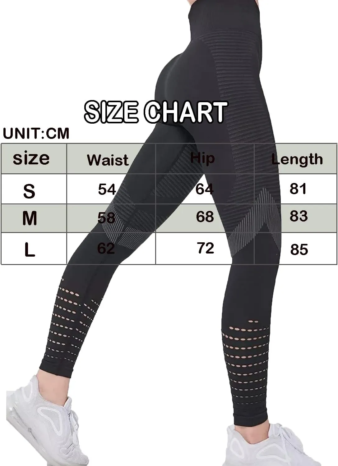Butt Lifting Leggings for Women High Waist Scrunch Butt Yoga Pants Seamless Smile Contour Workout Tights