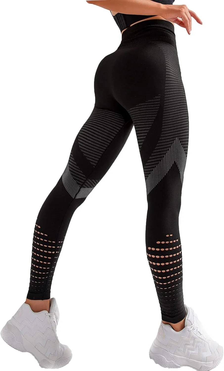 Butt Lifting Leggings for Women High Waist Scrunch Butt Yoga Pants Seamless Smile Contour Workout Tights