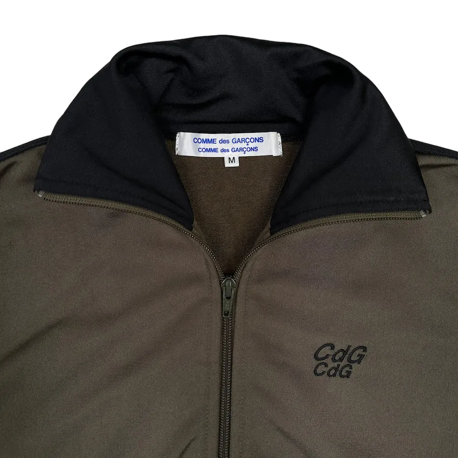 COMME DES GARÇONS 2005 TRACK JACKET - GREEN / BLACK