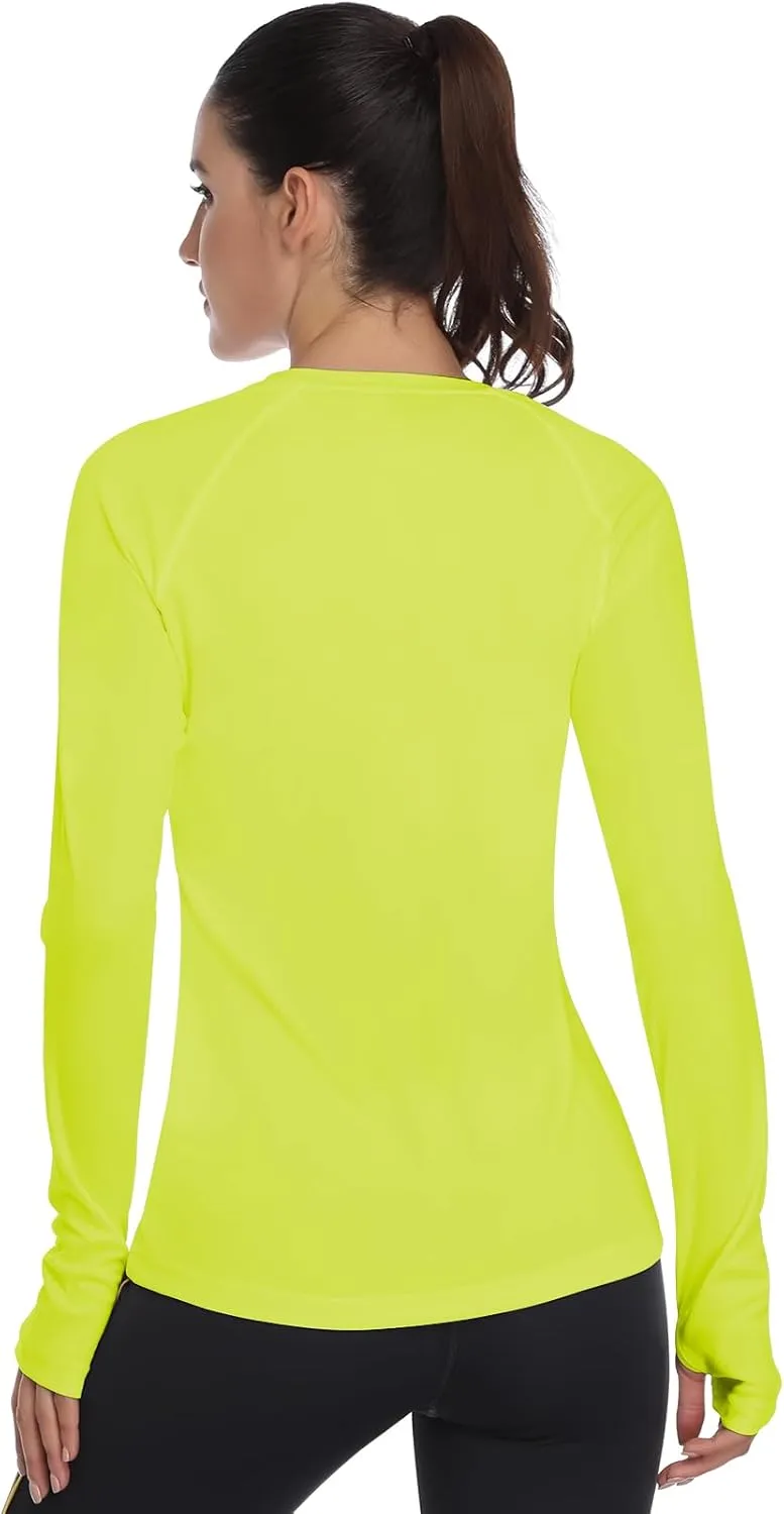 DAYOUNG Womens UPF 50  UV Sun Protection Running Hiking Outdoors Performance Long Sleeve Hoody T-Shirt