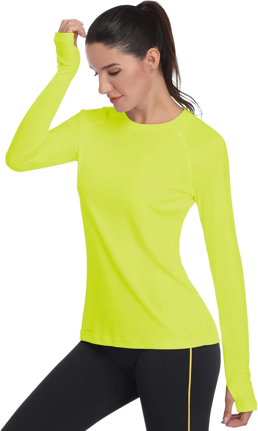 DAYOUNG Womens UPF 50  UV Sun Protection Running Hiking Outdoors Performance Long Sleeve Hoody T-Shirt