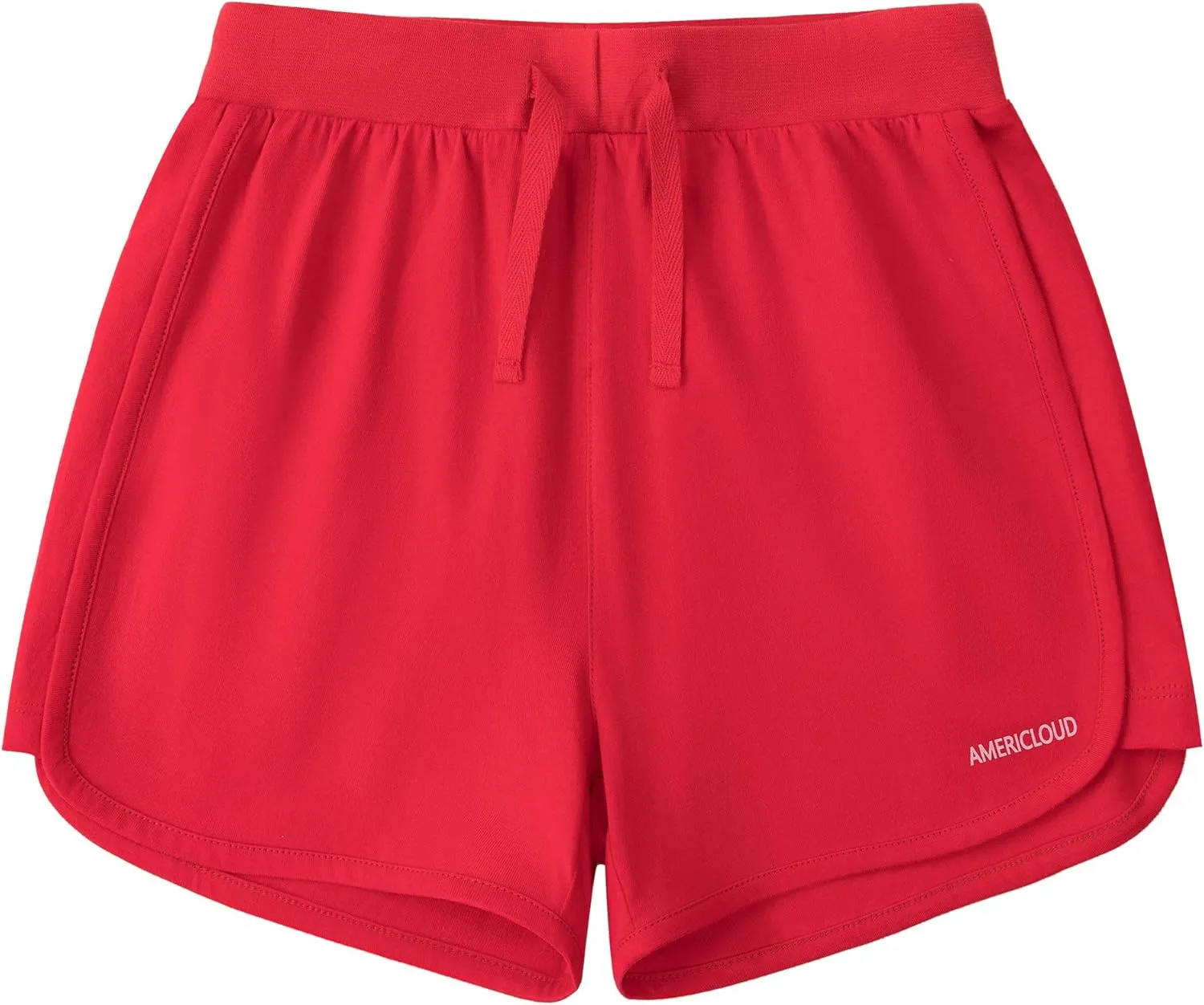 Girls Running Cotton Shorts Kids Drawstring Casual Short with Pockets Girls Workout Clothes 3-12 Years