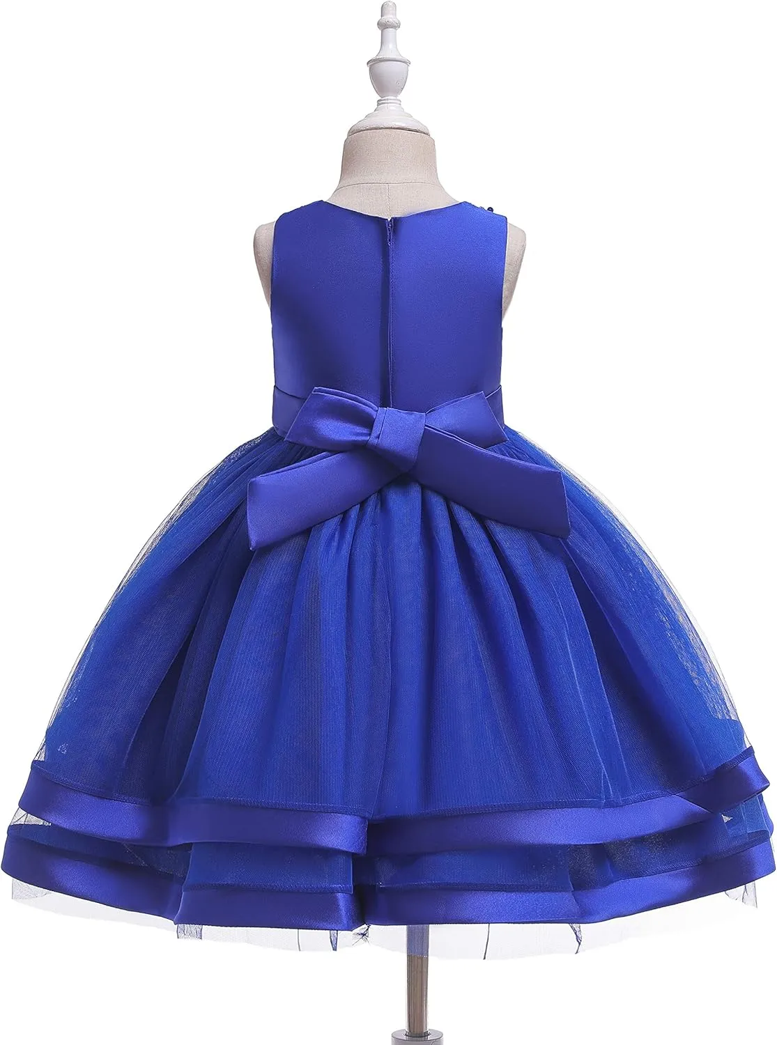 Glamulice Flower Girls Ruffles Sequins Dress Vintage Wedding Bridesmaid Party Dresses Holiday Kids Formal Pageant Gown