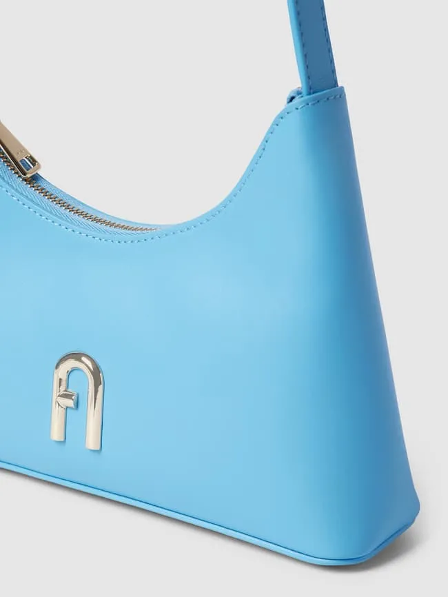Handbag with label detail model "DIAMANTE" Furla, aqua blue