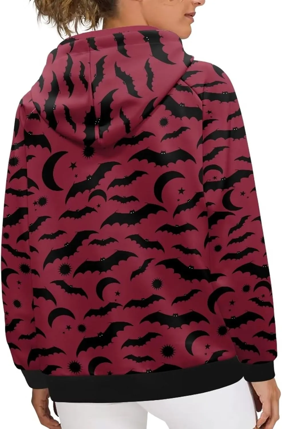 Hoodies for Women Long Sleeve Hooded Sweatshirt Drawstring Pullover Sweaters Plus Size Track Jackets With Pockets