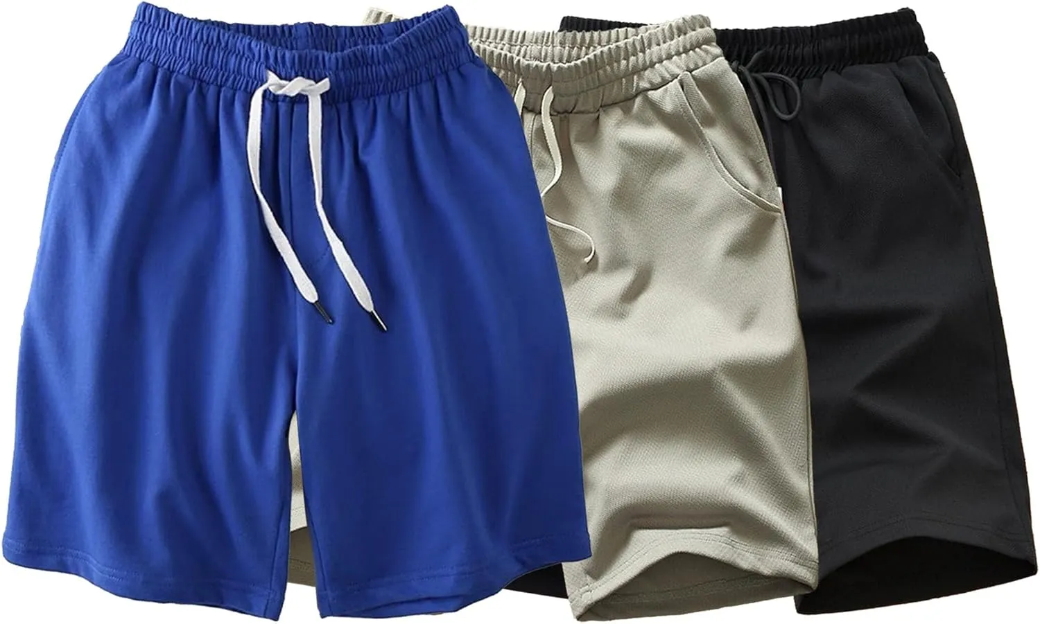 Men's Running Athletic Shorts Lightweight Quick Dry Sports Short Workout Gym Shorts with Pockets