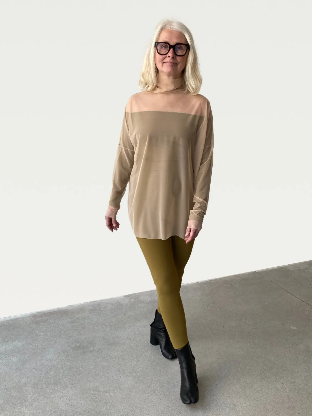 Mesh Tunic in Fawn, small / OG Price: $145.00