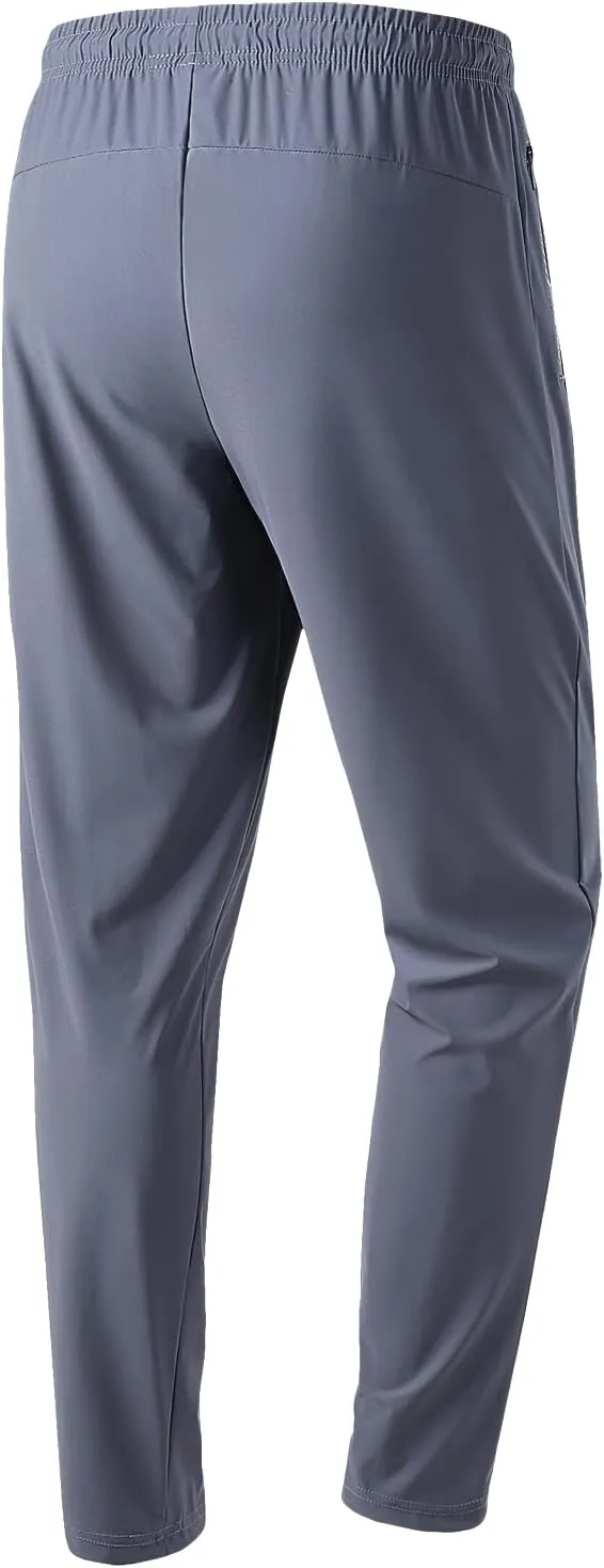 MTB Pants Men's Sweatpants with Zipper Pockets Tapered Joggers for Men Athletic Pants for Workout, Jogging, Running