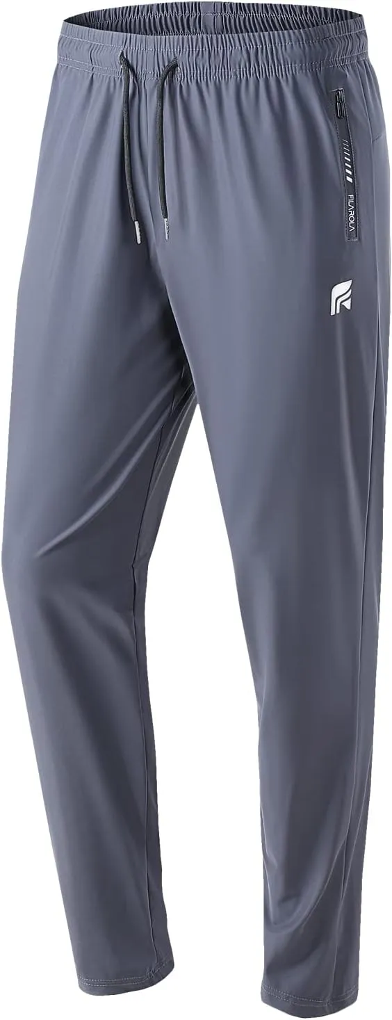 MTB Pants Men's Sweatpants with Zipper Pockets Tapered Joggers for Men Athletic Pants for Workout, Jogging, Running