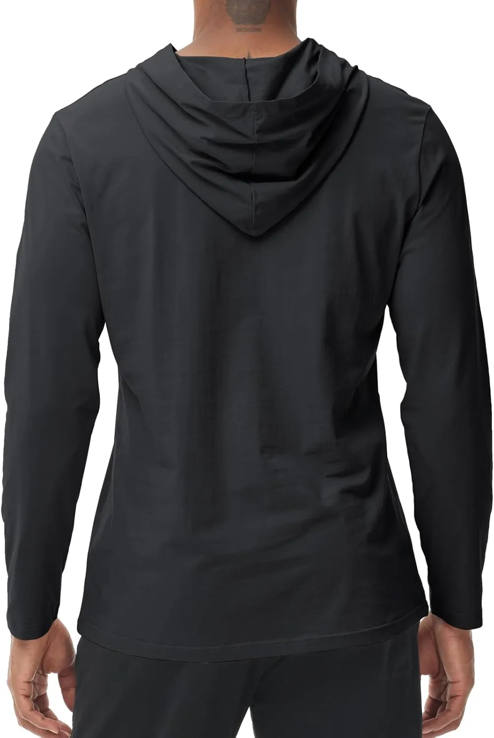 Muscle Killer Men's Workout Long Sleeve Hooded Fishing Shirts Dry Fit Hoodie Active Running