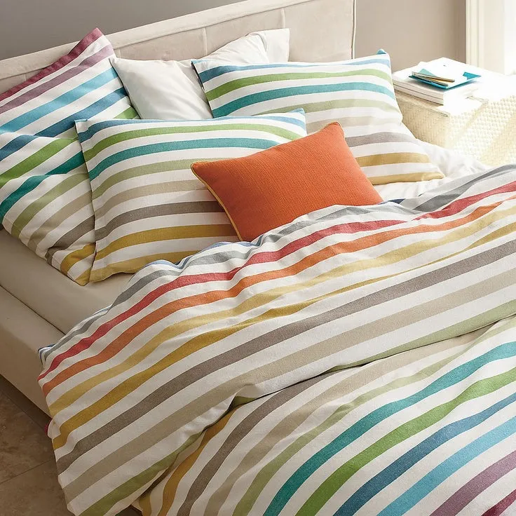 Silk Taffeta Fabric Multi Color stripes 54&quot;TAF#S36[2] 54&quot; wide