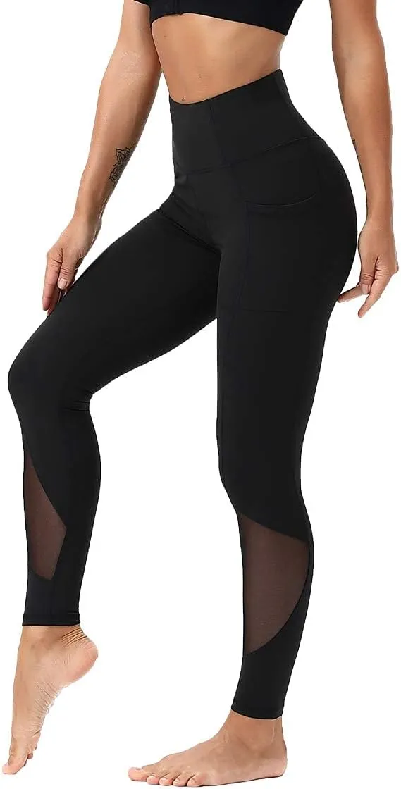 Workout Leggings for Women High Waisted Leggings 7/8 Length Soft Yoga Pants with Pockets