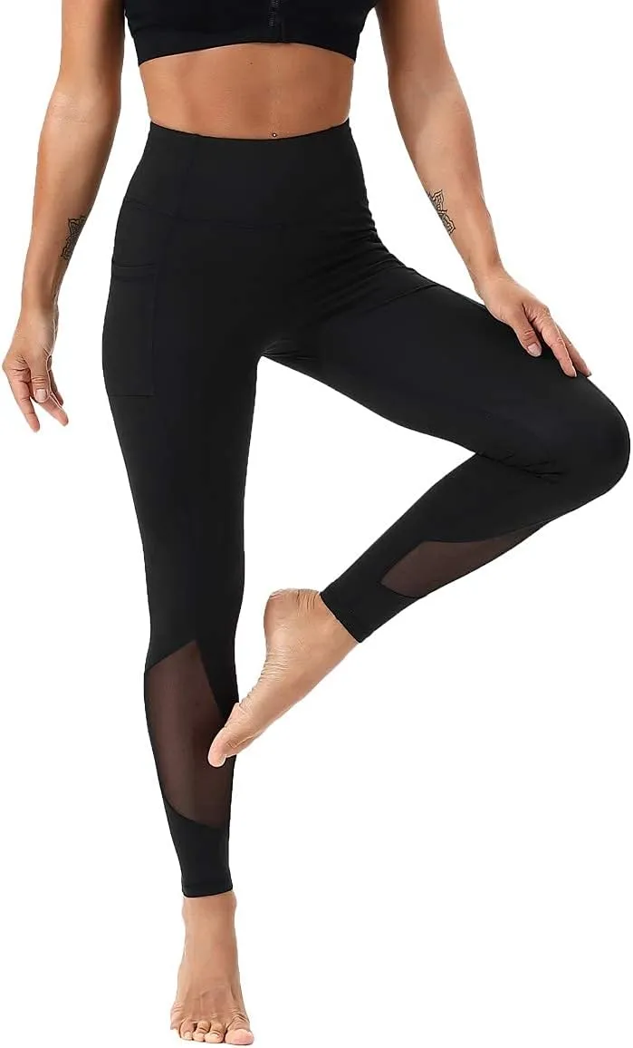 Workout Leggings for Women High Waisted Leggings 7/8 Length Soft Yoga Pants with Pockets